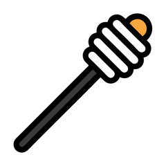 honey dipper stick icon