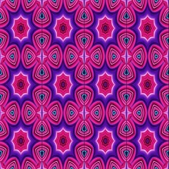 Seamless abstract pattern, symmetrical, intricate and colorful background