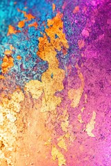 Colorful Paint Background Close-Up