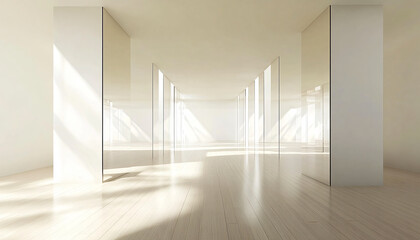 Obraz premium Minimalist and unique interior design in the house