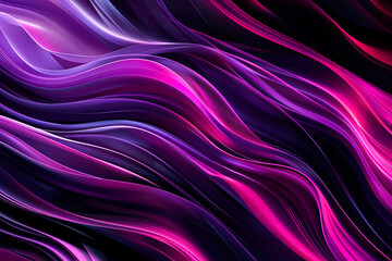 Fototapeta premium Bright elegant wallpaper with smooth curved stripes. Vector illustration