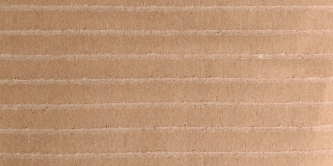 Fototapeta premium Abstract brown recycled paper background. Old Kraft paper texture box craft stripes pattern. top view.