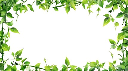 A green thorny frame surrounds a white space.