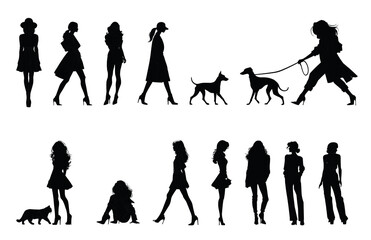 Architecture Black Silhouette Scale Figures 