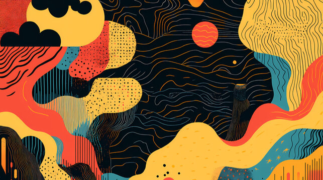 The joy of linguistic discovery: a visual representation of expanding horizons ai generated. Psychedelic Patterns. Illustration