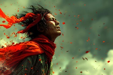 Fototapeta premium Abstract splash of vibrant colors.