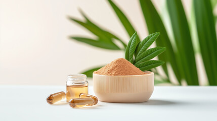 Prostate Health Support with Saw Palmetto Extract: Hologram Representation for Wellness and Hair Loss Prevention in Medical Advertising