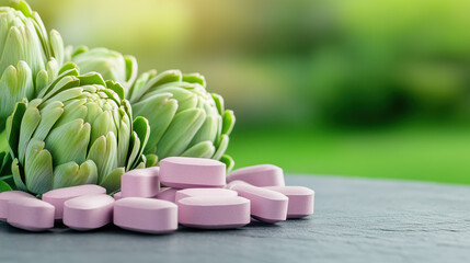 Artichoke Extract in a Medical Wellness Context, Emphasizing Liver Health, Digestion, and Cholesterol Balance