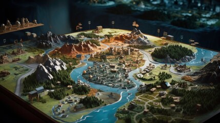 Fantasy World Map Model