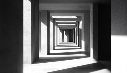 Obraz premium Minimalist and unique interior design in the house