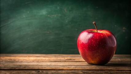 A stark, black canvas frames a rustic arrangement of crisp apples.