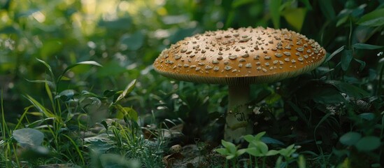 A Wild Mushroom In The Garden