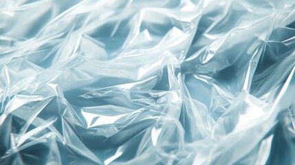 Obraz premium Graphic representation of transparent stretch film and polyethylene surface showcasing the textured design of crinkled plastic material