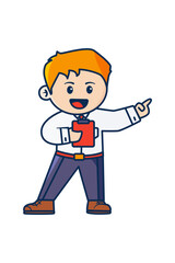 Businessman Giving a Presentation