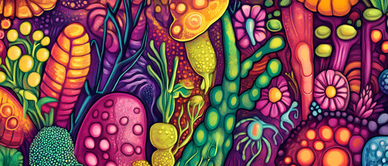 Thai Herbal Medicine Experimentation and Extraction Process, Featuring Colorful Traditional Herbs, Laboratory Equipment, and Scientific Analysis