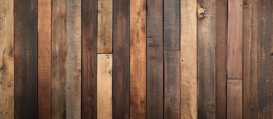 Obraz premium Timber Wood Brown Wall Plank Vintage Background