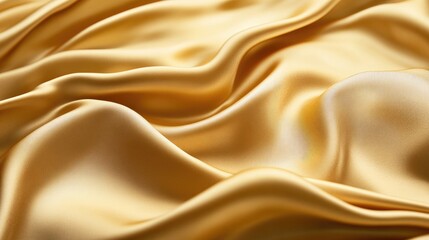 Obraz premium Golden silk background featuring folds and an abstract texture of rippled satin ideal for a long banner design