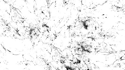 Grunge scratches and overlay dirty texture background vector. Black Brush strokes isolated on white background.