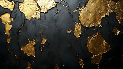 Obraz premium Abstract Background: Black and Gold Texture
