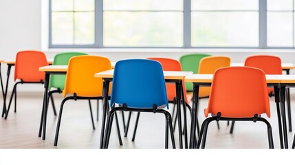 Inclusive Education classroom setup with colorful