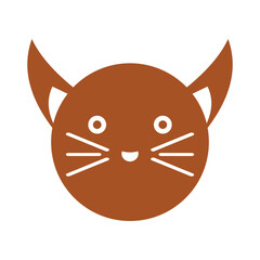 cat icon logo design template