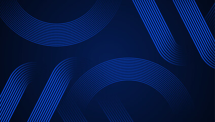 Abstract Geometric Blue Background with Lines