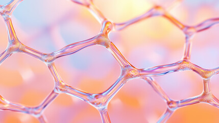 Fototapeta premium Hologram Display of Copper’s Essential Role in Iron Absorption and Immune Function in Medical and Wellness Promotions