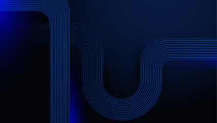 Futuristic Abstract Background with Geometric Lines and Shapes