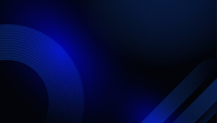 Abstract Geometric Blue Background with Lines