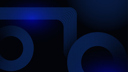 Abstract Geometric Blue Background with Lines