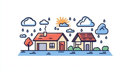 App-friendly weather forecast icon in a streamlined line style.