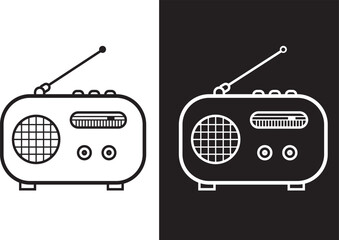 retro radio icon