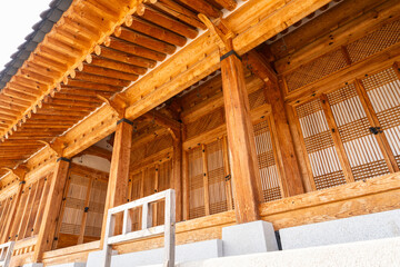 Fototapeta premium the exterior of building in Gyeongbokgung Palace