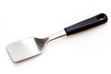 Fototapeta premium Stainless Steel Spatula with Black Handle