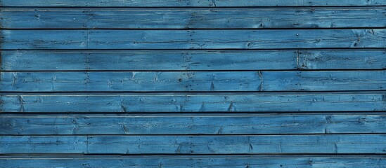 Obraz premium Blue Wooden Wall Background
