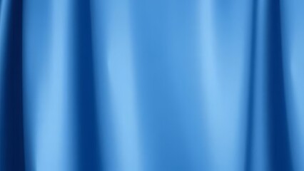 Smooth blue satin fabric with gentle folds creating an elegant and luxurious texture