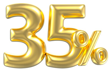 Font And Number Gold For Design 3D Render