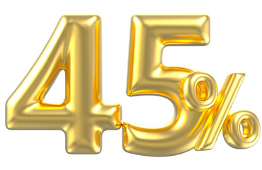 Font And Number Gold For Design 3D Render