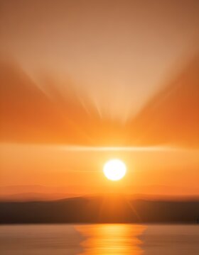 Sunrise at the horizon over Garda pake