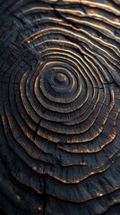 Fototapeta premium A close up of a tree trunk with a dark brown color