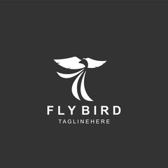 Abstract Flying Bird logo design template Wing illustration creative