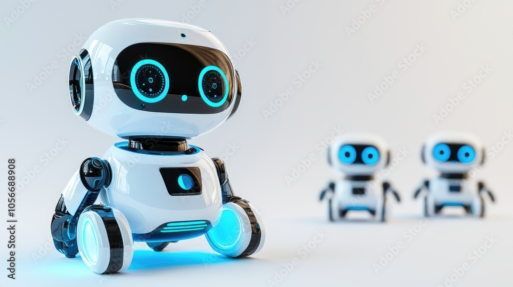 Poster exploring future trends in ai robot innovations for object isolation and standardization