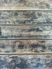 Naklejka premium Old wood texture background surface with old natural pattern or old wood texture table top view. Grain surface with wood texture background