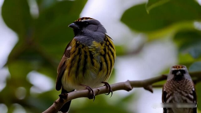 Close-up birds videography