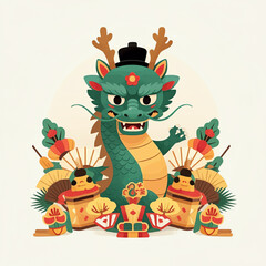 Fototapeta premium 新春大吉祥