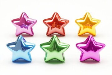 Obraz premium Vibrant Colorful Stars