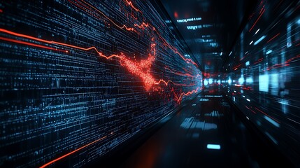 A powerful and dynamic visualization of a firewall standing strong against looming shadows symbolizing cyber attacks, showcasing the importance of robust protection for digital networks