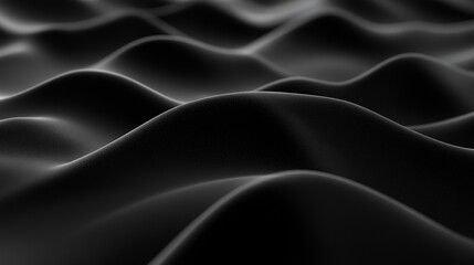 Obraz premium Background, matte black surface in the form of a wave, a neutral dark shade with a fine texture