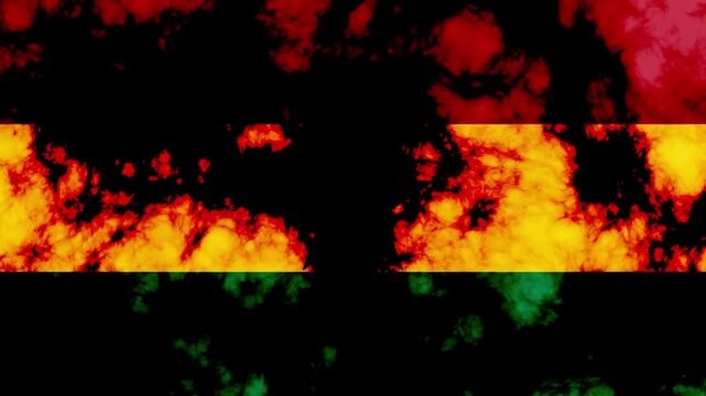 GHANA NATIONAL FLAG BACKGROUND ANIMATION