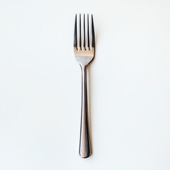 Fork on white background